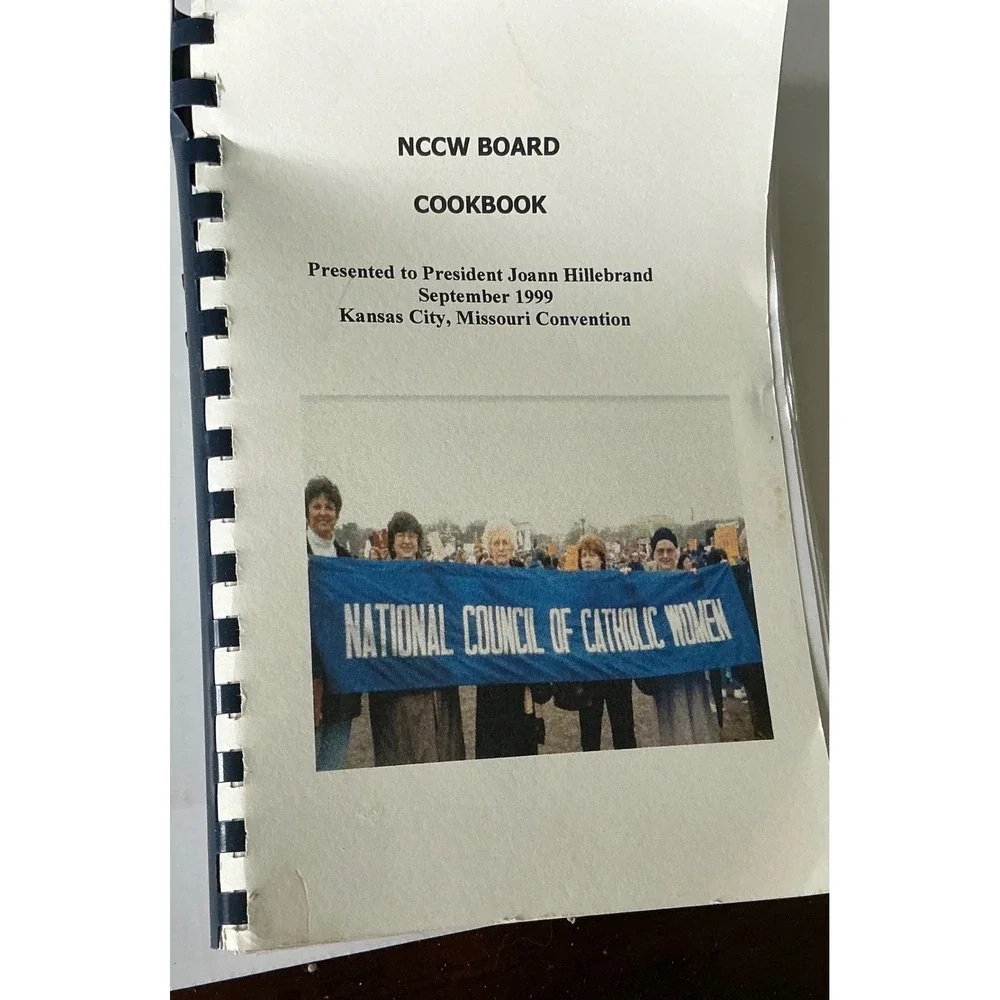 Vintage 1999 NCCW Board Cookbook National Council of Catholic Women Kansas City